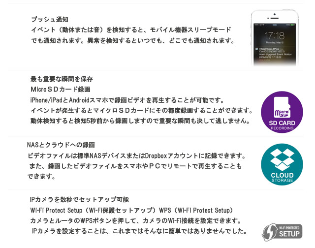 かんたんネット接続 HDネットワークカメラ IC722W