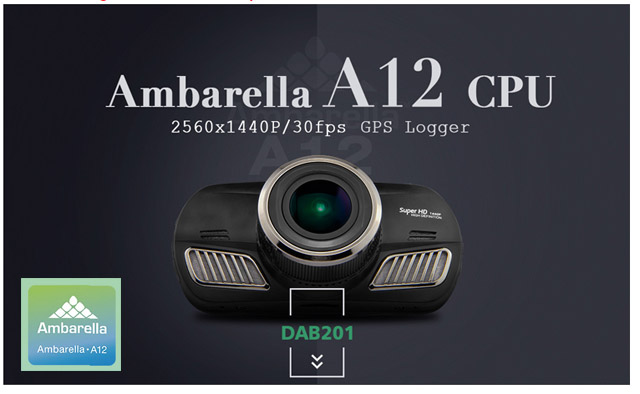 AmbarellaA12最新スーパーＨＤドライブレコーダーLD-DAB201