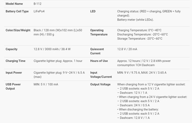 BLACKVUE POWER MAGIC Battery