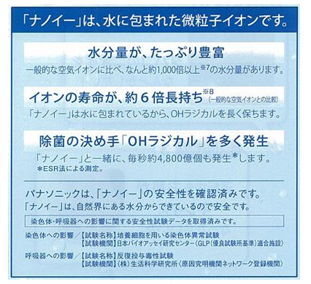 Lisway：Panasonic 車内用ナノイー発生器 F-C100K-K