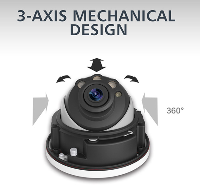 H.265フルＨＤドームネットワークカメラ