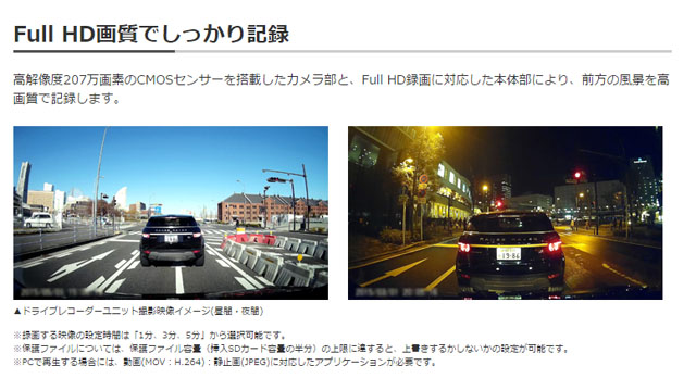 Lisway：パイオニア製カメラ分離型ドライブレコーダー ND-DVR1